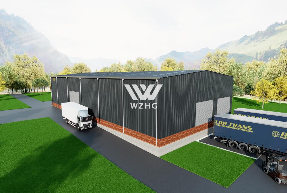 Steel Structure Warehouse with Mezzanine Floor(图1)