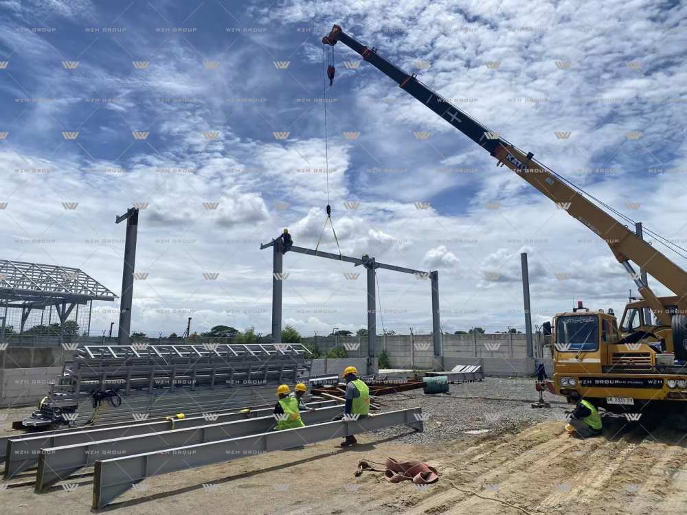 Indonesia 100m × 30m Steel Structure Warehouse(图2)