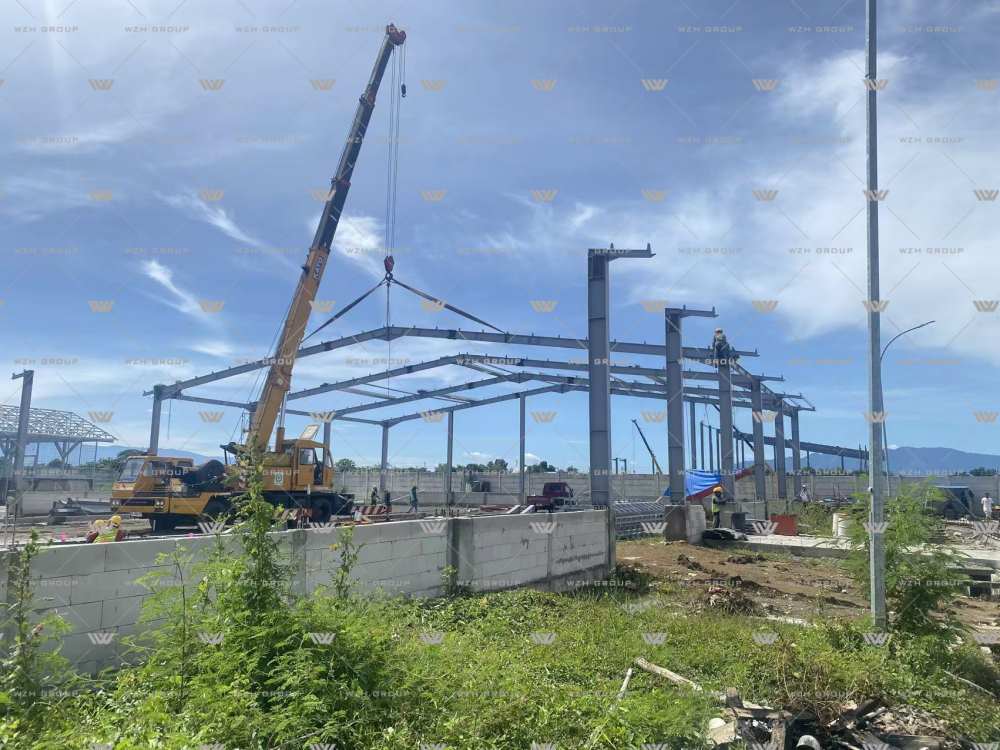 Indonesia 100m × 30m Steel Structure Warehouse(图3)